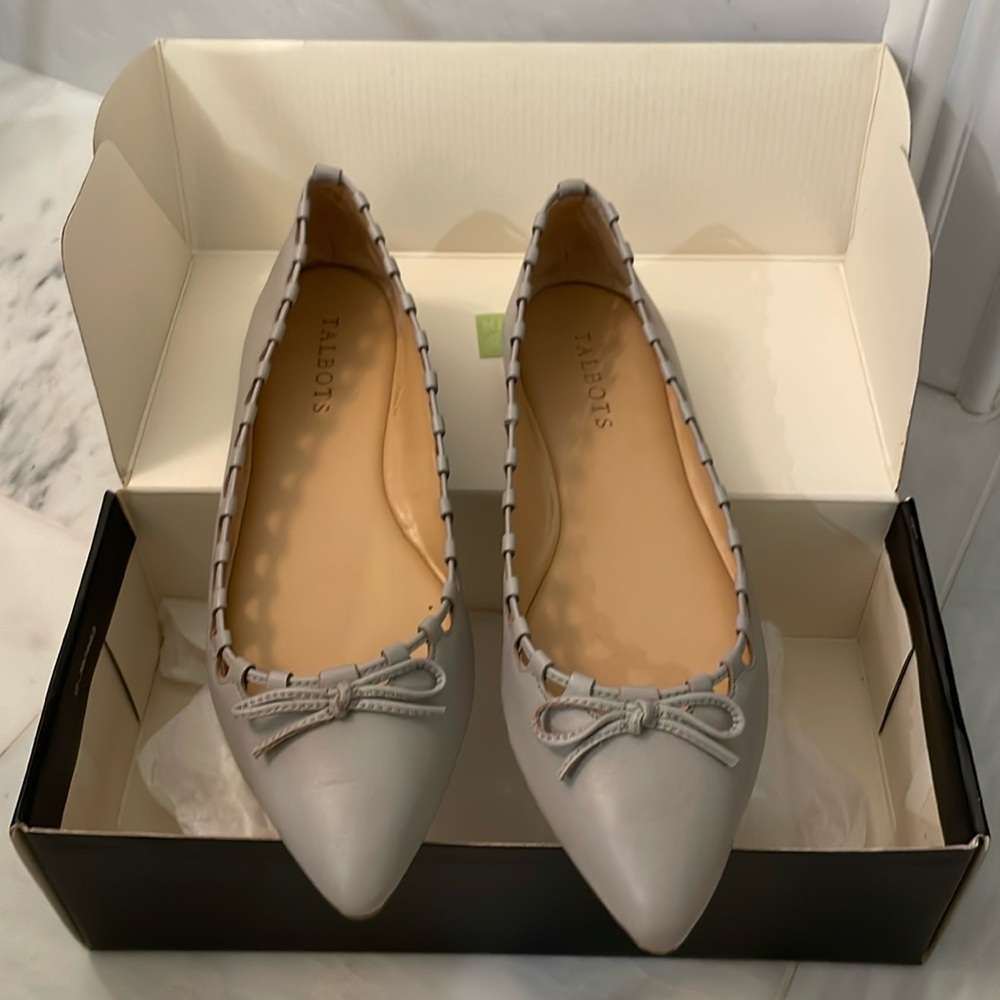 Talbots Flats - Women’ 8.5 Gray NEVER WORN. Still in box